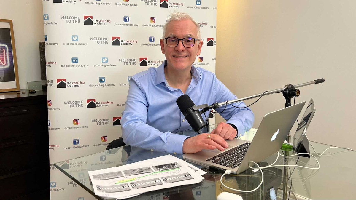 coachingacademy's tweet photo. How about this for a behind the scenes set-up!?
Here’s our fantastic trainer Mike Blissett just before going live to deliver our free Introduction To Life Coaching webinar.
#lifecoach #coachtraining #icfcoach #tcacoach #trainerinthespotlight #coaching #icftraining https://t.co/cvd3l13ZyP