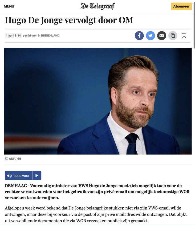 liekcornelissen's tweet photo. Blij gemaakt met een dode mus op 1 April of écht geweldig nieuws? Laat het dat laatste zijn. #HugodeJ klaar. Maar dan ook @VVD @markrutte @SigridKaag @D66 @WBHoekstra @cdavandaag @christenunie #FariSegers FEEST! https://t.co/vKeoAxkLQW