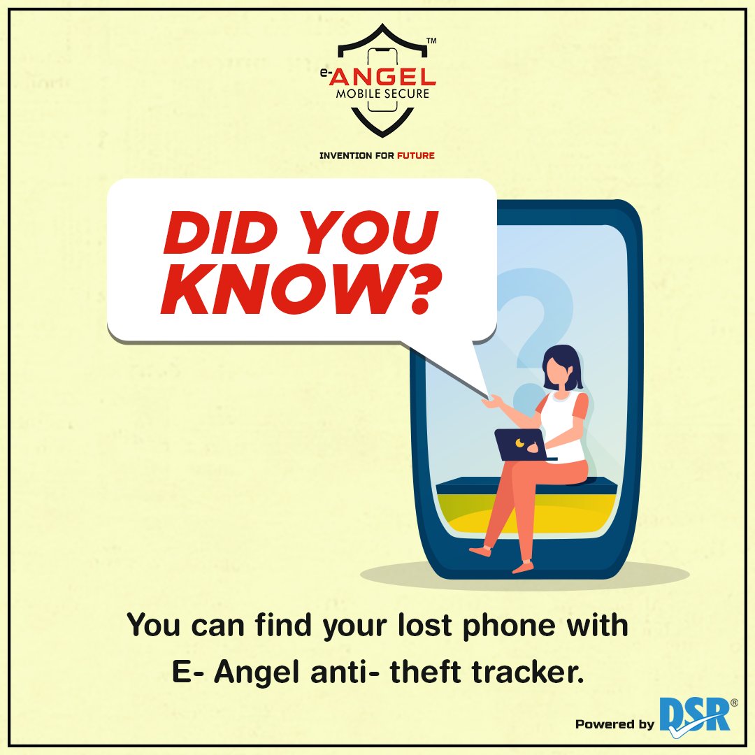 secure_angel's tweet photo. Don't worry if you have mistakenly lost your handset.

The E-Angel anti-theft tracker helps track down your mobile and make sure the device is as safe as before.

#angels #didyouknow #AntiTheft #fridayfun https://t.co/JS07nqotTo