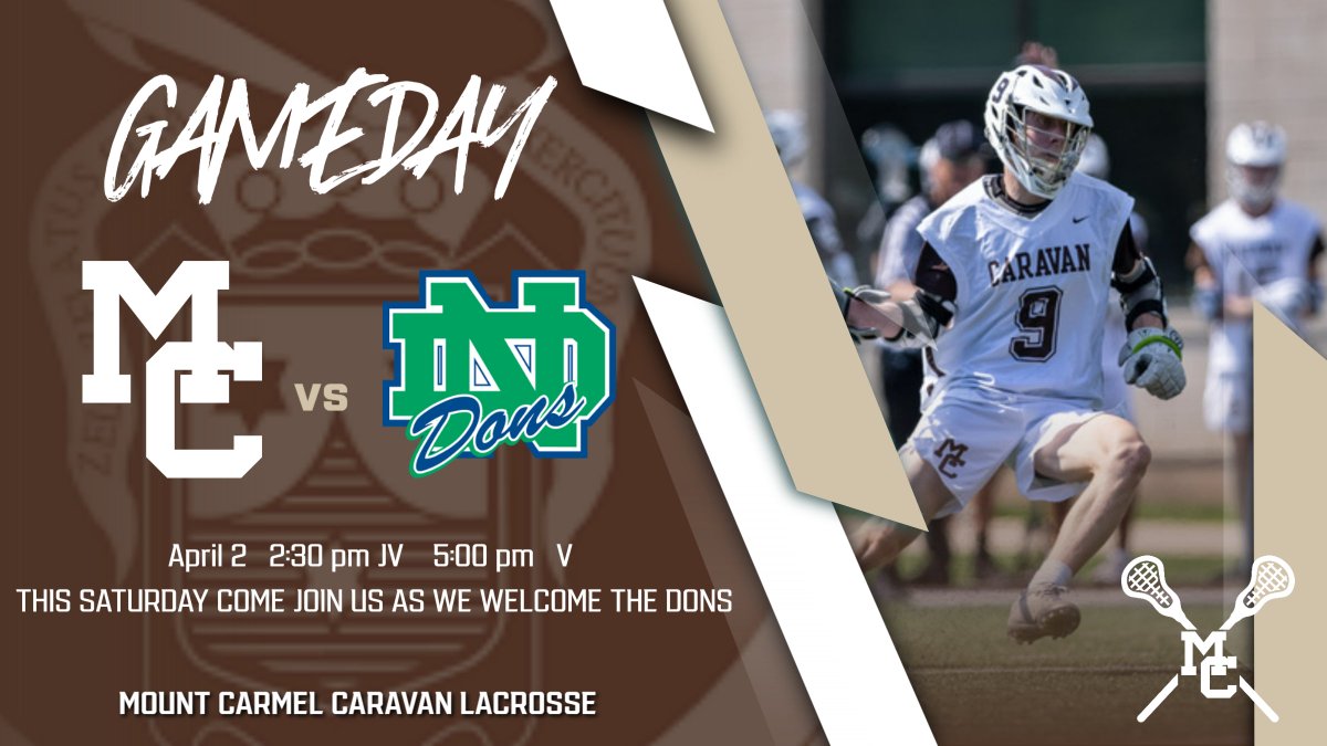 caravanlacrosse's tweet photo. Join us Saturday as we welcome the Dons https://t.co/8yS9pld8EN