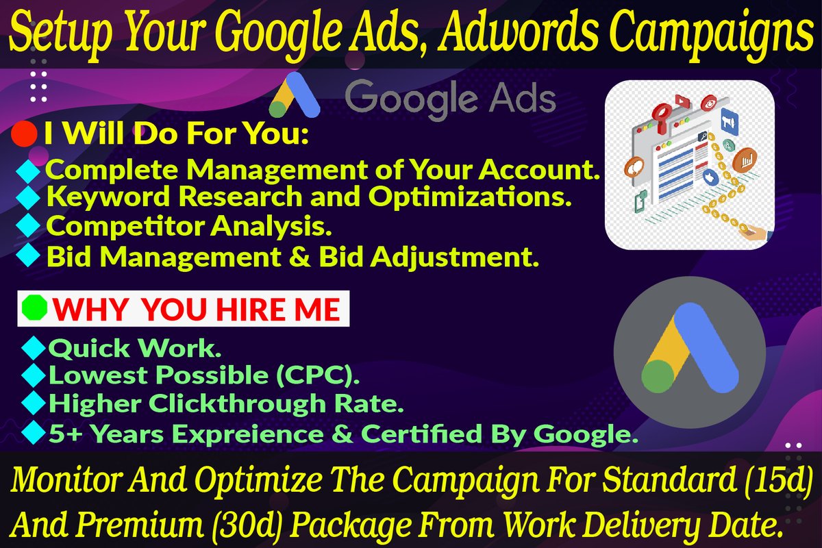 If you want to Get more Potential Clients, More sales, Clicks, Leads, &amp; Generate your Business, Then you are in the Right Place!

Gig Link: fiverr.com/share/17rxR9
Profile Link: cutt.ly/RT0bQfi
Website: freelancerfaisal007.com
#SEO #SEM #SMM #PaidAds #googleads #PPC #PPC