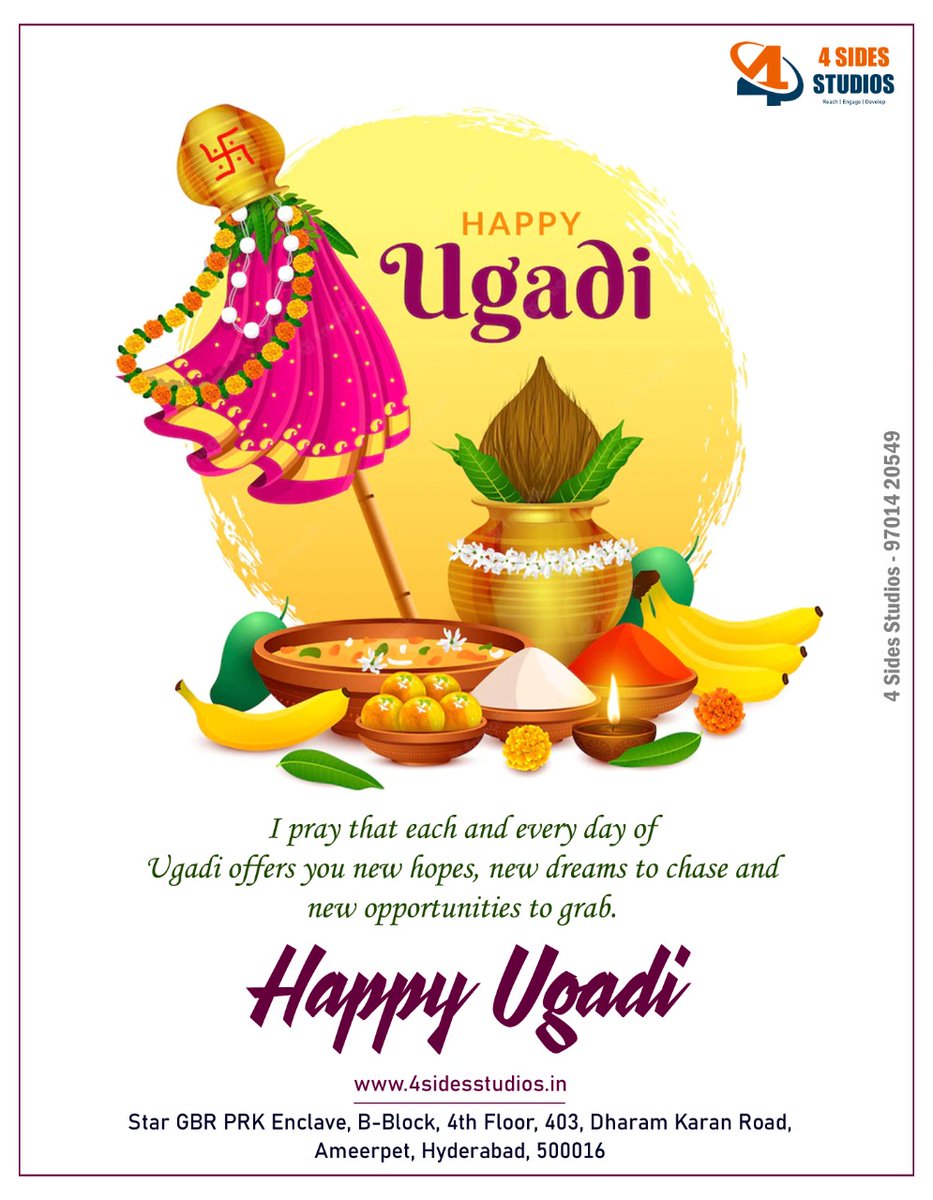 4sidesstudio's tweet photo. Happy Ugadi.. https://t.co/EB8lZPmJ67
