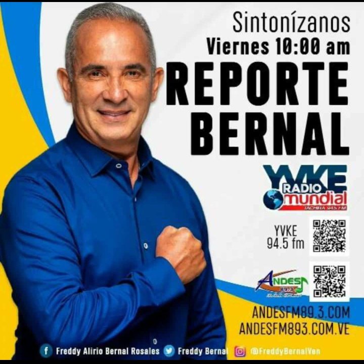 lafriagh's tweet photo. #ReporteBernal86 en minutos no te puedes perder a nuestro @FreddyBernal  Gobernador del Táchira como todos los #Viernes en su programa #ReporteBernal86 con @arguelloyepfri Imperdible
#Foro3RPuntoNets @VivasWillington @AlcaldiaLaFria @Gob_Tachira @tachira_gmas @BermudezJoseA https://t.co/CQOwPcDU1i