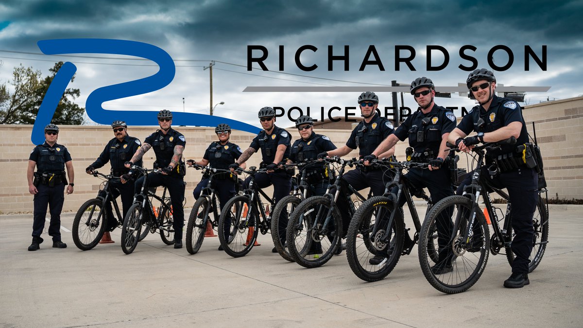 RichardsonTX_PD's tweet photo. Meet our newest Bike Unit officers. They completed their #IPMBA (Intl. Police Mountain Bike Assoc.) training. You may see them at one of our parks, shopping centers, city events, @CityLineDFW or @WildflowerFest. @RPD_Recruiting https://t.co/oQ4isDLTdn