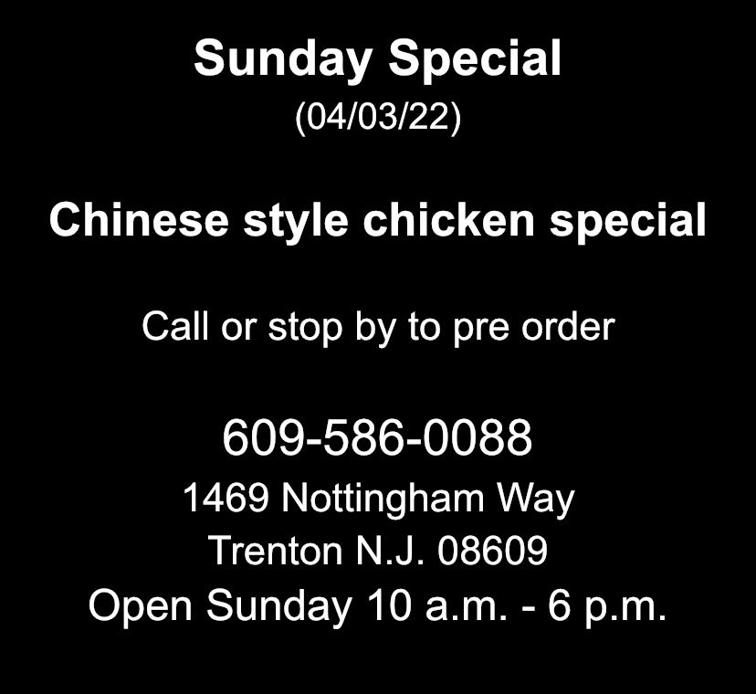NJRotiShop's tweet photo. #sunday  #chinese #style #chicken #special 04/03 https://t.co/frel8GOd0P