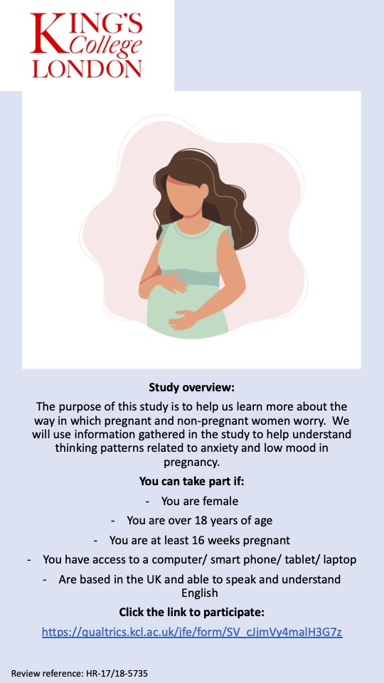 CedarKcl's tweet photo. We are recruiting pregnant women!
Click the link to participate:
https://t.co/Vnk5FZH5Uo https://t.co/PMJsh3DTeO