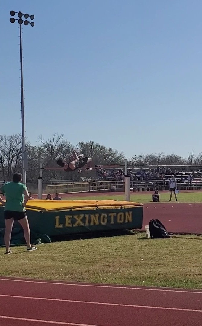 Pumped for District Track Meet tonight. 
Hoping to improve from last week. #allheart
High Jump 2nd place 5'-8"
Pole Vault 1st place 8'-6"
4 x 100 1st place
4 x 400 1st place
Let's Go!!!