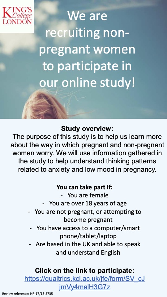 CedarKcl's tweet photo. We are recruiting non-pregnant women!
Click the link to participate:
https://t.co/Vnk5FZH5Uo https://t.co/piUR8tIzR2