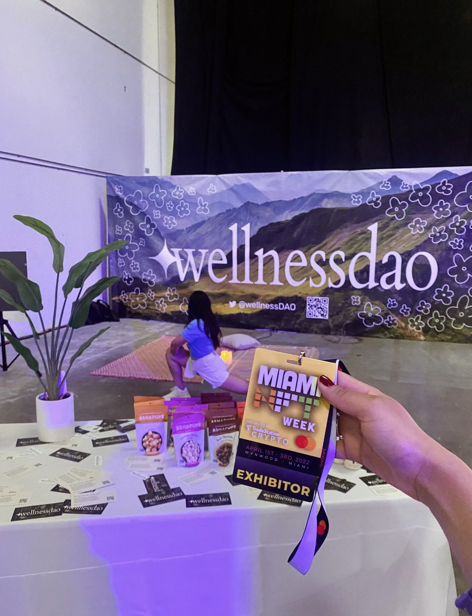 we’re LIVEEE ✨ come by our booth this weekend at <a href="/MiamiNFTweek/">#MiamiNFTWeek</a> (conveniently across from <a href="/E11EVENMiami/">11Miami</a>’s booth 😏 and the bar 🍹)

join our guided meditations on the :00 and the :30 mark — goodies await all meditators 🤫
