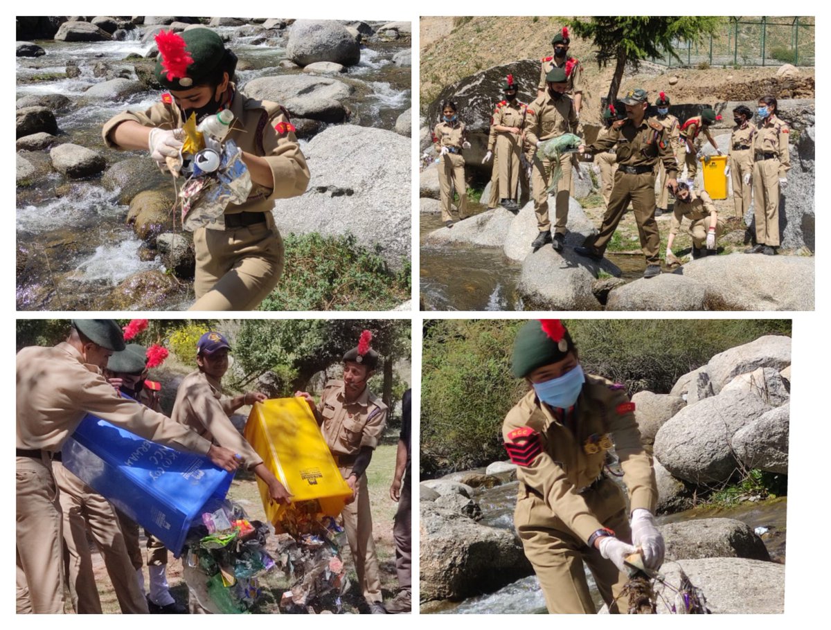 prithvi_prof's tweet photo. #PuneetSagarAbhiyaan
#CleanlinessOfRiverNiru
SD&amp;SW NCC unit Govt Degree College Bhaderwah,2JK (I)coy NCC Bhaderwah JK &amp;L Dte  started five days progm under Puneet Sagar Abhiyaan .
@RanjanMahajan6
@DteJKL https://t.co/NhHumAKE7Q