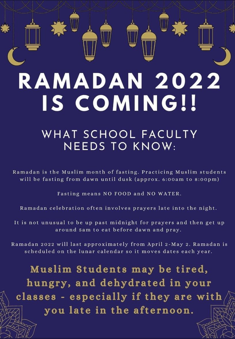 RLJH_HRSB's tweet photo. Wishing our students and families Ramadan Kareem @HRCE_NS https://t.co/b5c8foIVoZ