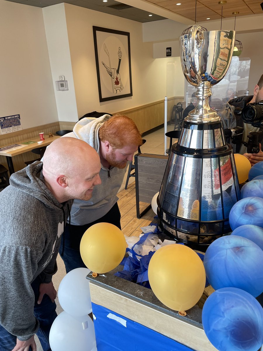 The mighty Grey Cup is in the <a href="/townofstonewall/">JANA WILLIAMS</a> today!! <a href="/TimHortons/">Tim Hortons</a> till 9:30 then at VMSC 10:30-1:30 <a href="/CDT67/">Chad Thoresby</a> <a href="/CCarradice/">Connor</a>