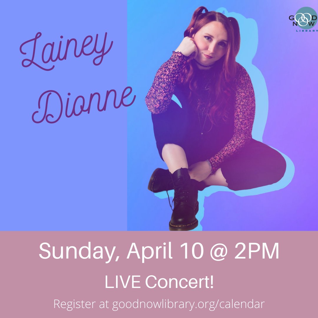 NEW DATE- Lainey Dionne will be performing Sunday, April 10th in the community room!