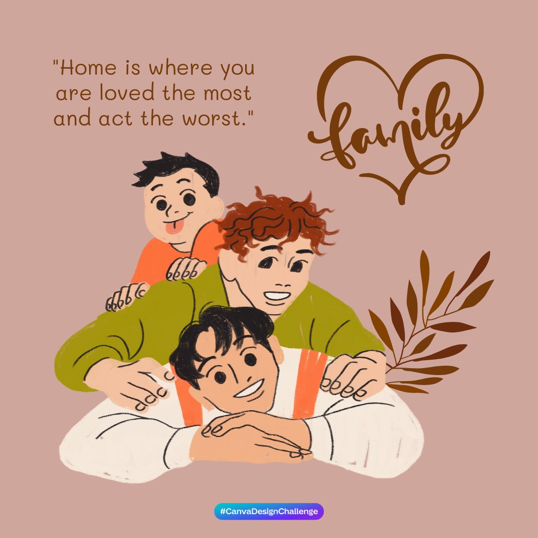 alpha16universe's tweet photo. 👨‍👨‍👦"Home is where you are loved the most and act the worst."❤

-my 2nd try on Canva's challenge-
©designed by: hoangphucalpha a.k.a Alph16 (on #wattpad)
@canva #canva #home #canvachallenge #canvadesign #canvadesignchallenge #alph16 #nlhp #lgbtqi #LoveIsLove #family 👨‍👨‍👦 https://t.co/DNsKUDb5ah