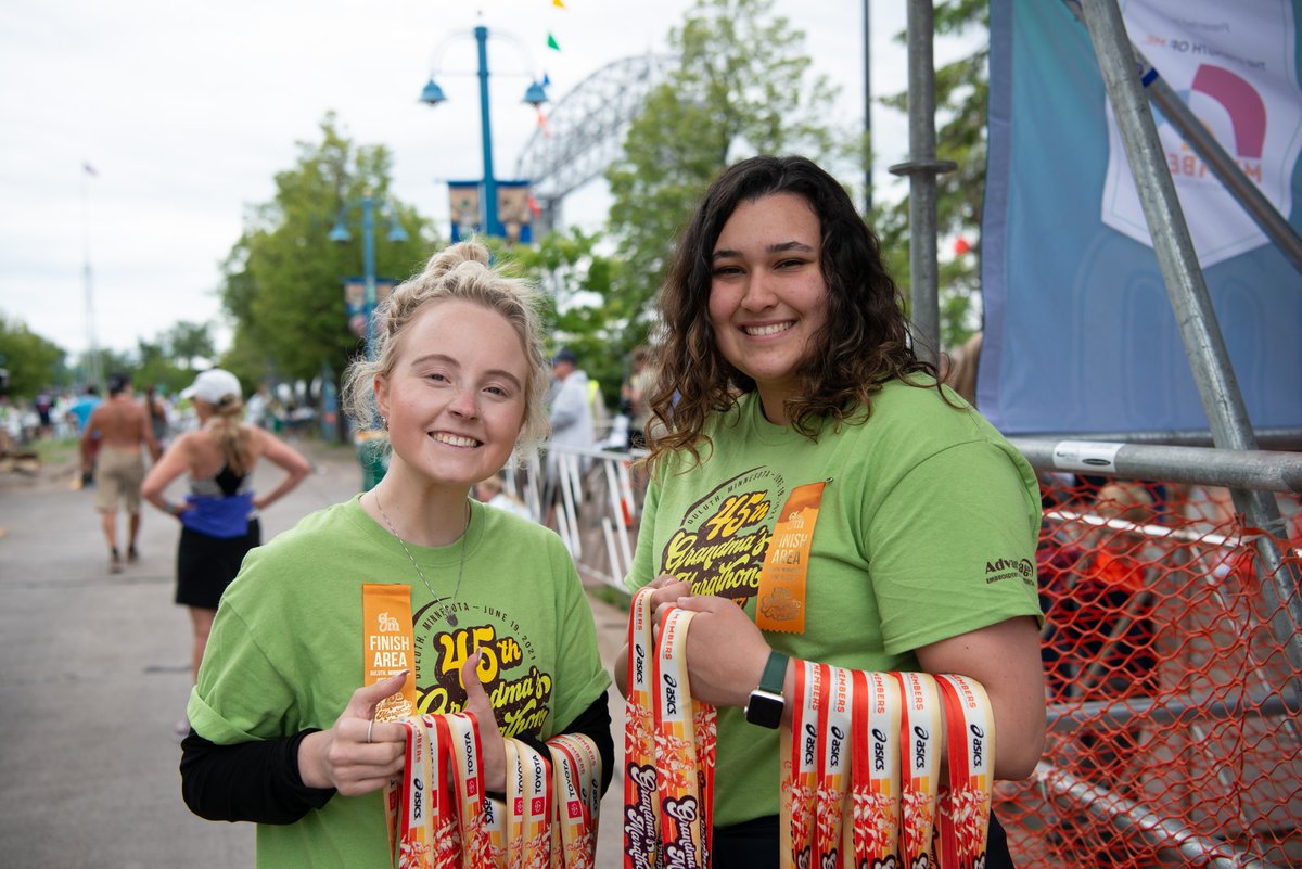 Happy Volunteer Appreciation Month! 
Thank You to all those who make Grandma's Marathon possible by volunteering. One month doesn't seem like enough to thank them for all that they do.  #Gmas22 #grandmasmarathon