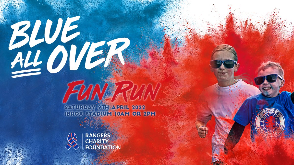 RFC_Charity's tweet photo. LAST CHANCE to sign up for our #BlueAllOver Fun at Ibrox on 9th April π΅π΄βͺοΈ
Deadline for entries is midnight tomorrow!
Find out more and sign up here β‘ https://t.co/8eqyNjiq3a πββοΈπ https://t.co/Cr81Fcc6UA