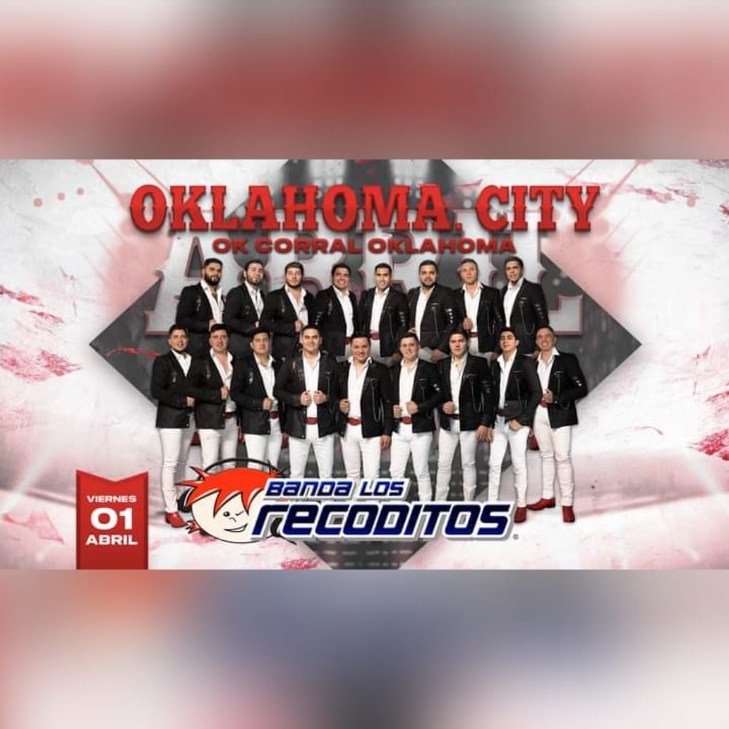 JeanethMoreno18's tweet photo. Hoy viernes 01 de e abril se presenta @BANDARECODITOSS en OKLAHOMA, CITY ven a disfrutar todos sus éxitos, no te lo puedes perder💃🎶👏

@fuentes_meely
@los_rcs
@ItzelFran18 https://t.co/PGmbEGyHEq