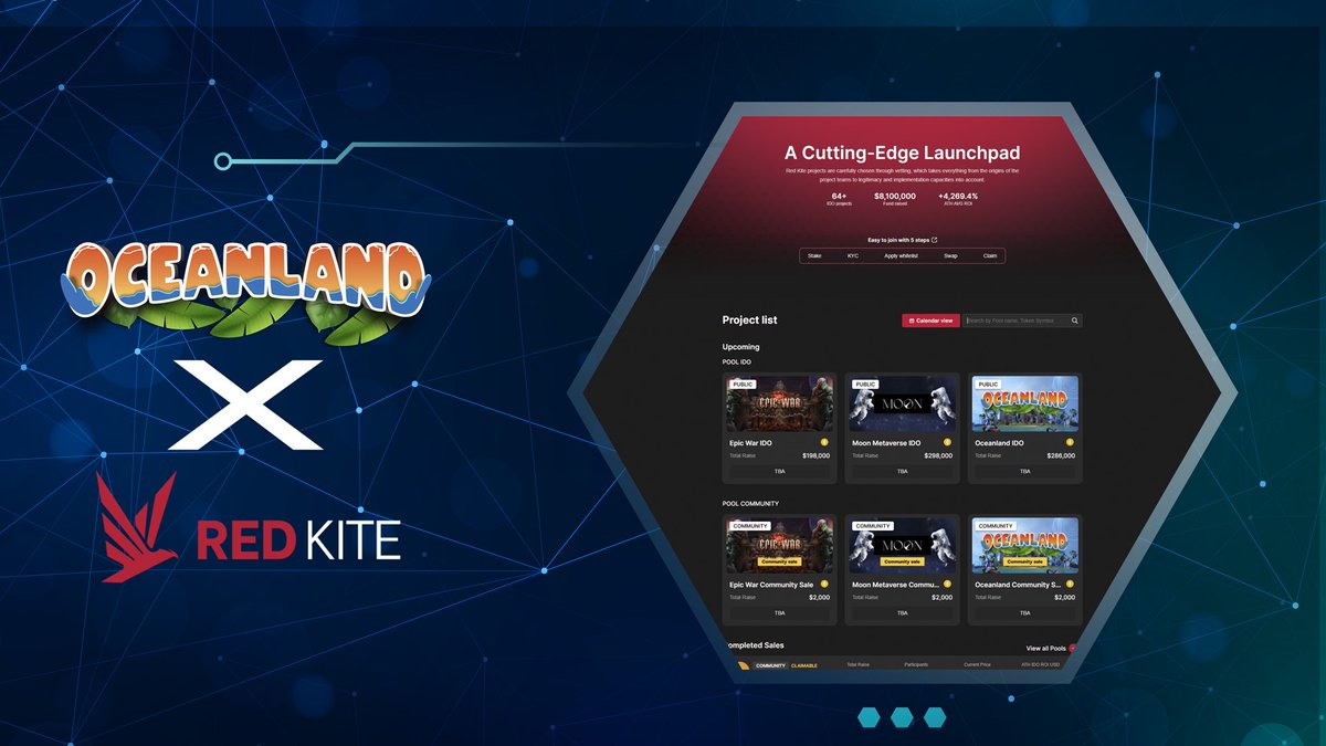 🚀 We are delighted to announce our #IDO on #RedKite. 🚀

📆 The IDO date TBA.

Details will be shared on our Medium article. 

Stay Tuned!

<a href="/PolkaFoundry/">Polka Foundry</a> $OLAND #P2E #PlayToEarn