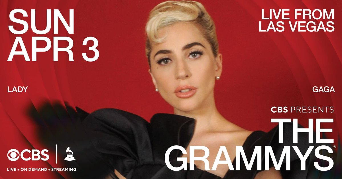 CBS's tweet photo. Make some noise, monsters…

@ladygaga is performing on the #GRAMMYs stage this Sunday on CBS. 🎶 https://t.co/VM2mKgCAuD