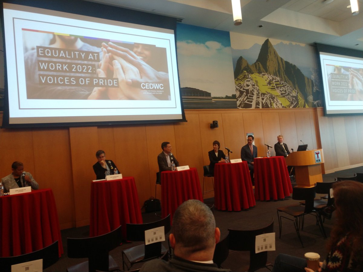 The Center for Ethics, Diversity and Workplace Culture (CEDWC) is proud to be hosting our first biennial Equality at Work conference today. Equality at Work 2022: Voices of Pride will be a day-long conference focused on LGBTQIA+ issues in the workplace. @foxschool <a href="/TempleUniv/">Temple University</a>