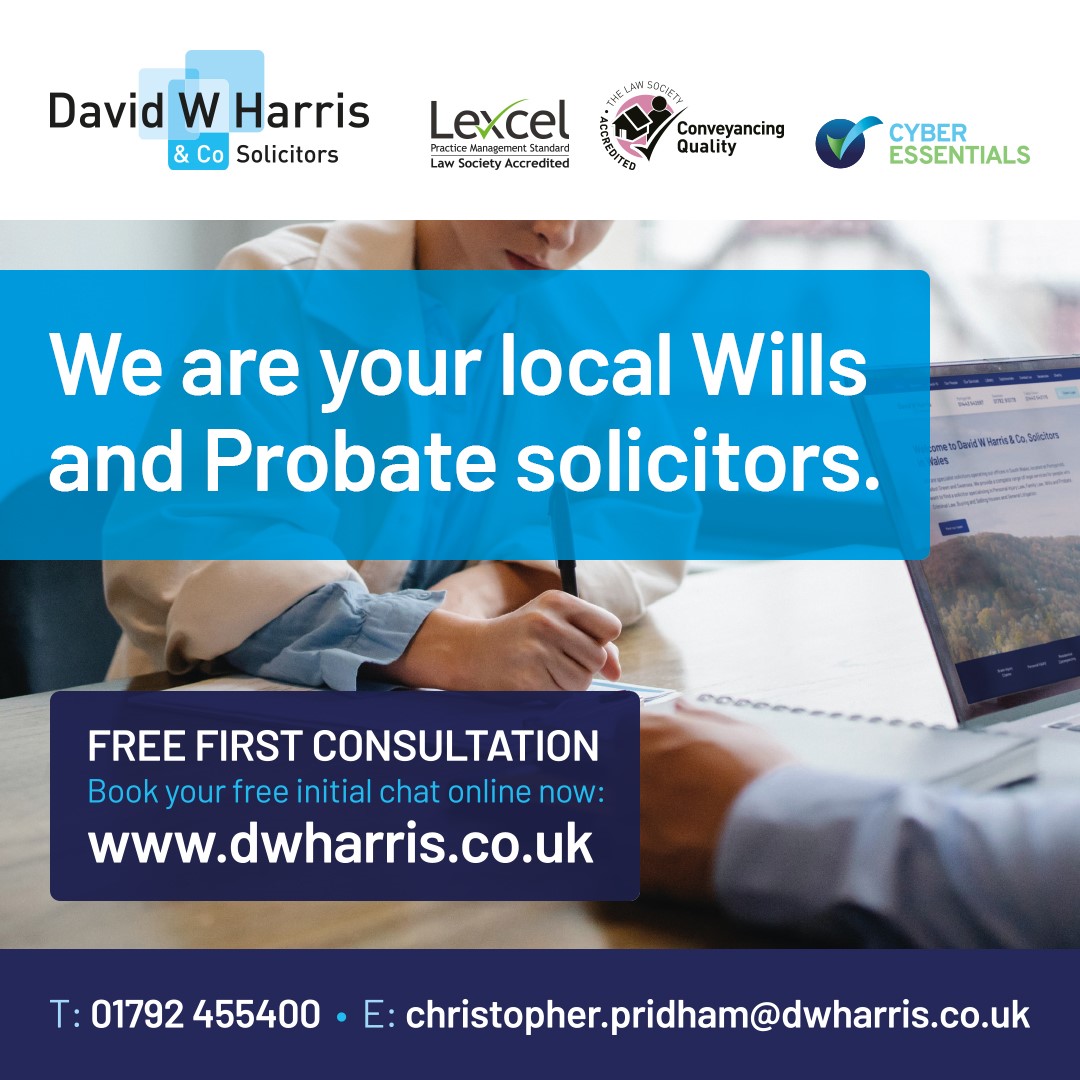 DWHarrisSols's tweet photo. Get in touch if you require a Will or Grant of Probate #legalservices #swansea https://t.co/s2gkXsEbV7