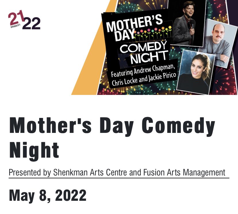 May 8th <a href="/shenkmanarts/">Shenkman Arts Centre</a> The Mother of All Shows!!!