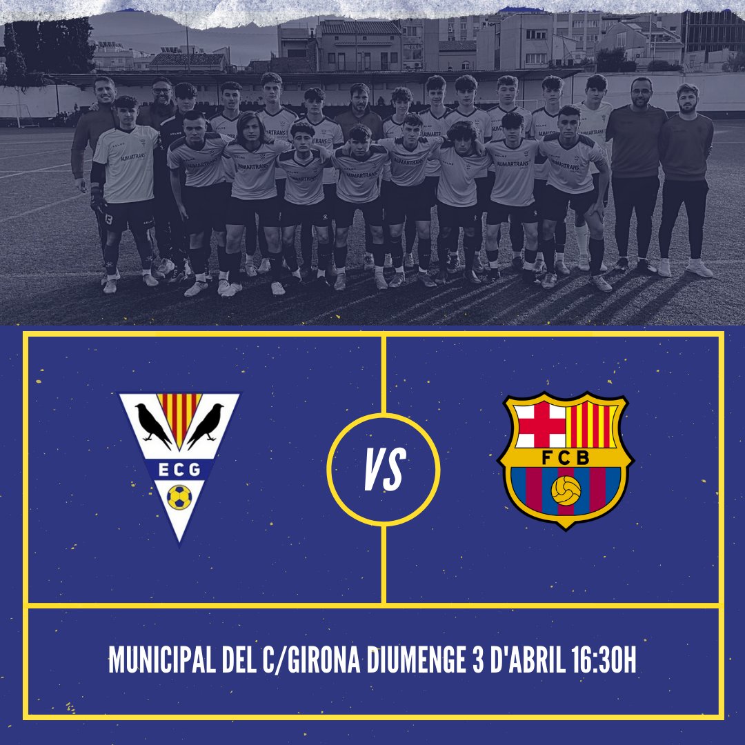 ecgranollers's tweet photo. Ens espera un diumenge intens però com ens agrada😍 ⚽️

𝐄𝐥 𝐩𝐚𝐫𝐭𝐢𝐭 𝐪𝐮𝐞 𝐭𝐨𝐭𝐬 𝐞𝐬𝐩𝐞𝐫𝐞𝐦🙌

El nostre CA està fent una temporada espectacular a la Divisió d'Honor. I en volen més, molt més💪 

Aquest diumenge t'esperem per vibrar tots junts 🥁👏 #futbolbase https://t.co/pKcenC9zxf