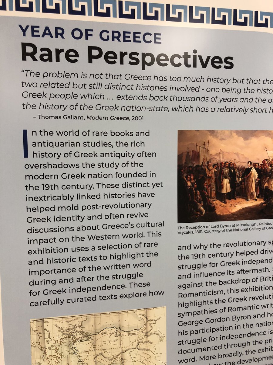 JoyEllenW's tweet photo. I’m sharing photos of a mini #rarebook exhibition that I curated on the intersection of British Romanticism and the Greek War of Independence in the early 19th century. I knew little about this topic before embarking on this exhibit. I learned a lot! https://t.co/KleB9WjtCj