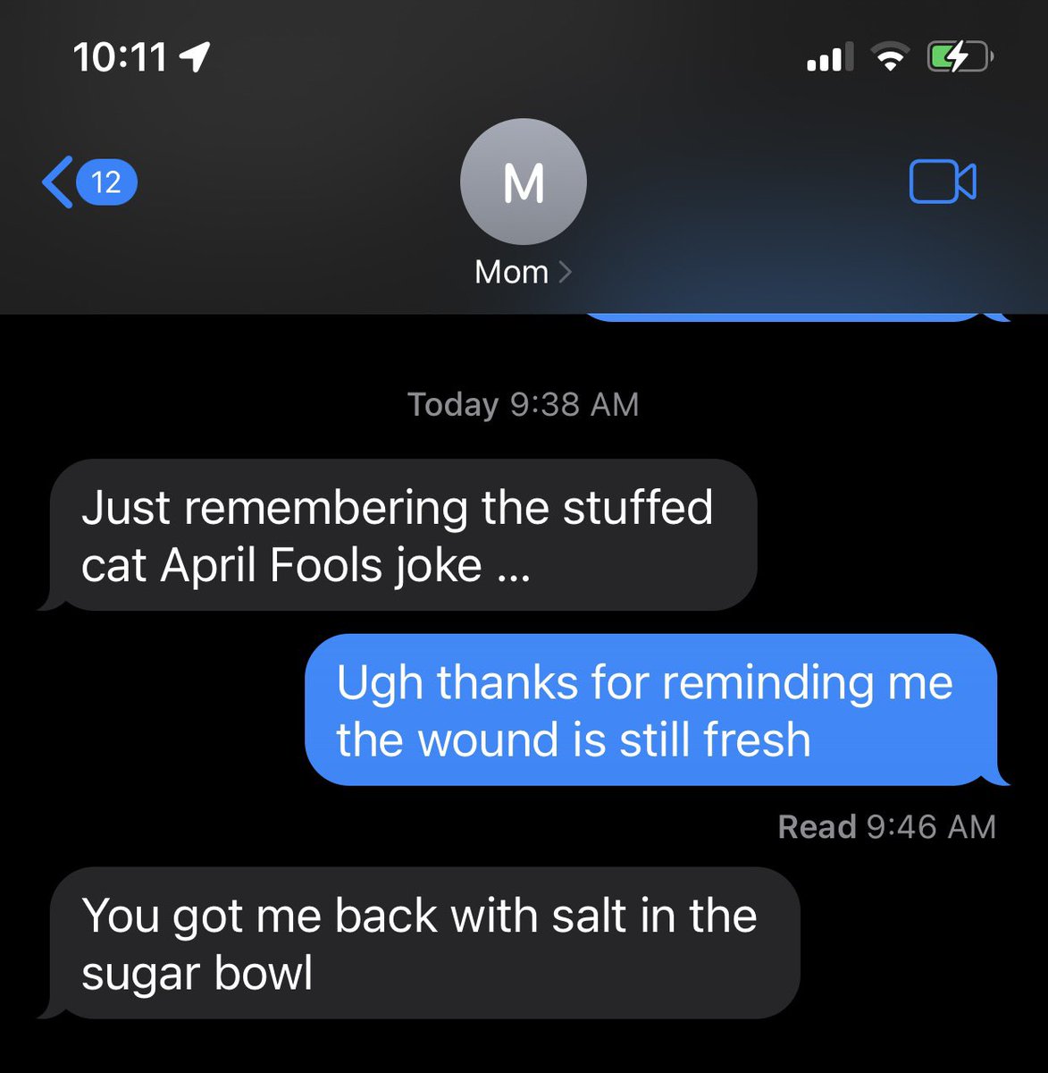SighFieri's tweet photo. When I was 8 my mom and I lived in an apt w/ no pets allowed& I really wanted a cat. 4/1 she woke me and said there was a cat on the porch and if I could get it to come in we could keep it. It was a stuffed cat and I was owned for April fools, never forget she didn’t. #momtroll https://t.co/jMUn6qeeNW