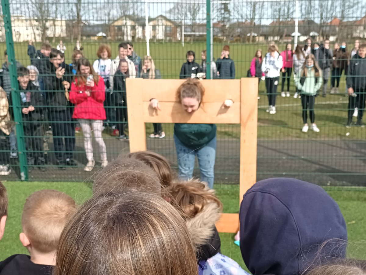MarrColOfficial's tweet photo. Wrapped up the term with a charity fundraiser.  Thanks to our 'volunteer' staff for being good sports at Soak the Teacher and well done to the senior boys who were victorious for the second time this year against the senior girls.  Have a fab break everyone 💜💛 https://t.co/vZ9iBKnuRn