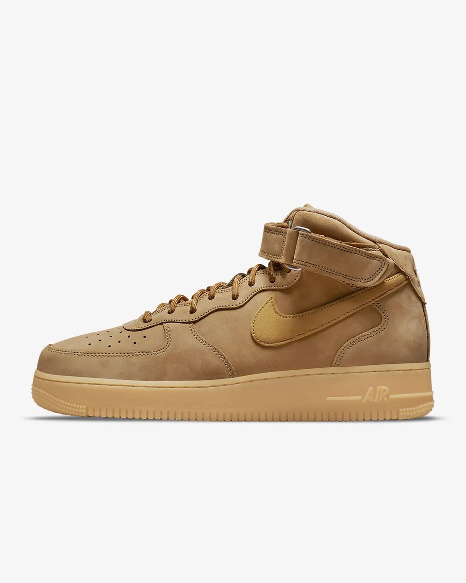 snkr_twitr's tweet photo. Nike Air Force 1 ‘07 Mid ‘Wheat’

Shop -> https://t.co/76WD2UXju6

#AD https://t.co/UBWdgOOp6P