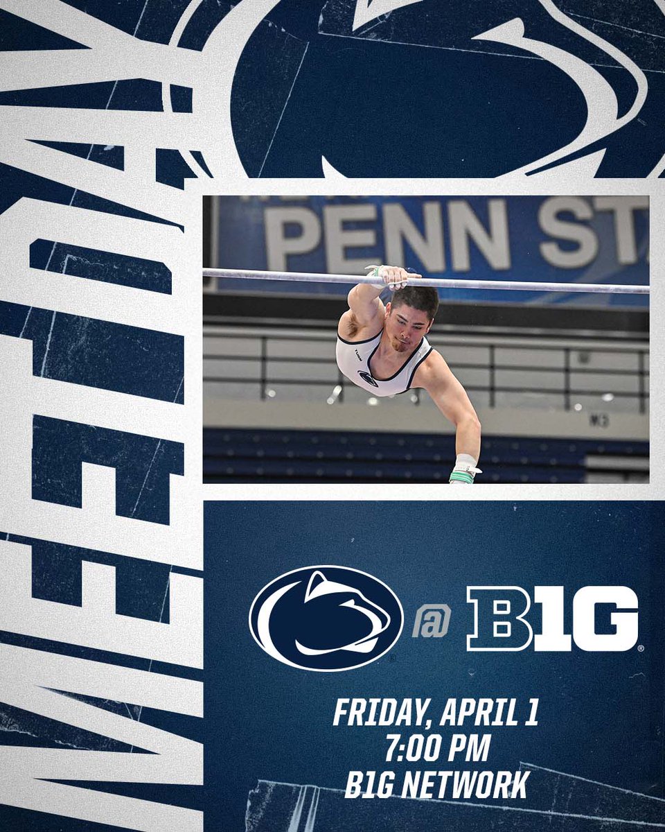 It's championship weekend at Rec Hall!

🆚 <a href="/BigTen/">Big Ten Conference</a> Championships
📍 Rec Hall
⌚️ 7 p.m.
📺 <a href="/BigTenNetwork/">Big Ten Network</a> 
📊 roadtonationals.com/results/schedu…

#WeAre