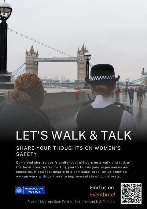 The Walk and Talk initiative is just one of the many things that the Met is doing across London to crack down on violence against women and girls.
We want all women and girls to know that we are listening to your concerns and we are 100% committed to making you feel safe.