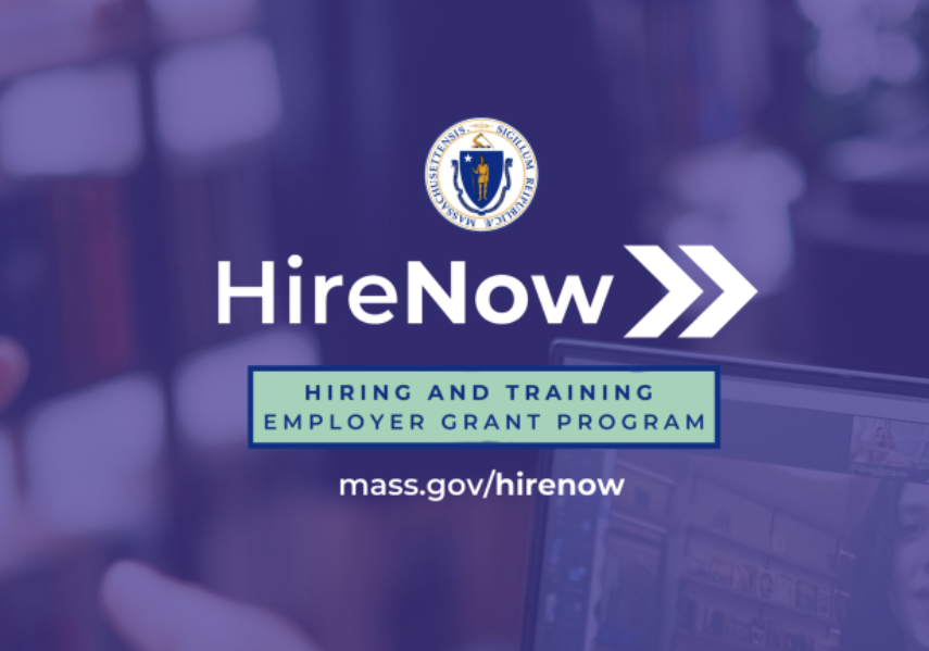 The Commonwealth has implemented the HireNow program, providing funds to eligible MA employers who hire and retain MA residents. Click here for more information: conta.cc/3D9qM16. Please reach out to your EJC partner with any questions.

#hiring #massgov #employergrant