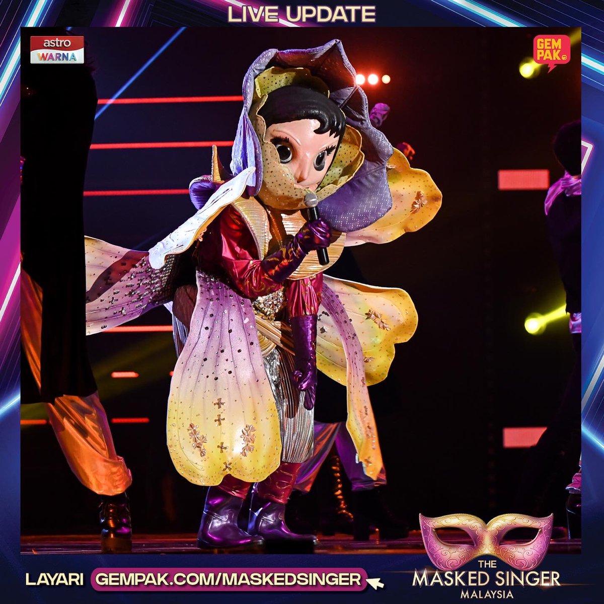 Astro_Gempak's tweet photo. #GempakLive: Fuhhh mantap Orkid! Tak sabar nak tau siapa di sebalik Orkid ni! 🤪🤪
Tonton video menarik persembahan di https://t.co/UFsYmMEXGT sekarang!
.
#TheMaskedSingerMalaysia
#SiapaDiSebalikTopeng
#TheMaskedSingerMY2
#TMSM2
#TMSM
#SelongkarKasiBongkar https://t.co/T8diIDyDl9