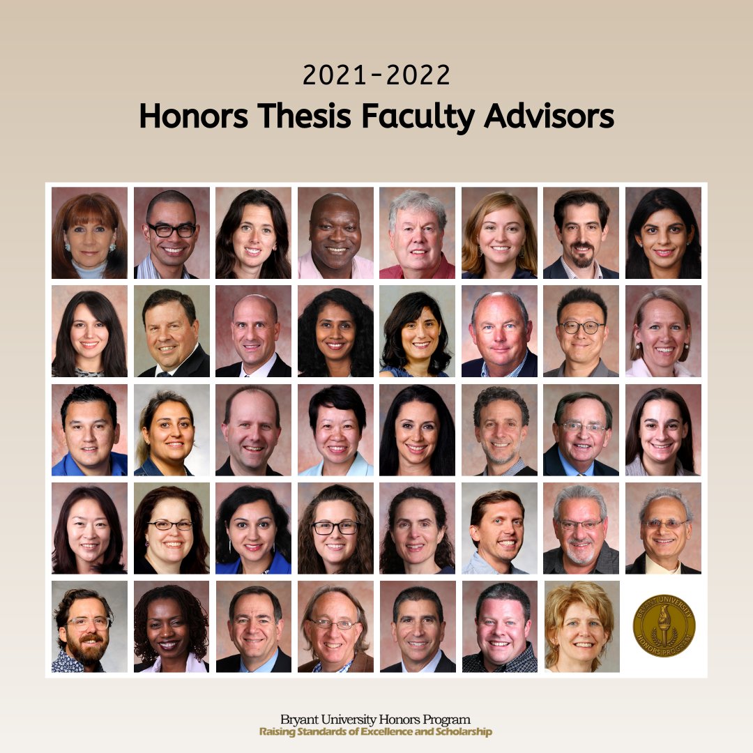 Faculty-student mentorship is one of the fundamental parts of the Honors Program. Check out these faculty members serving as Faculty Advisors for the Class of 2022 senior thesis projects.