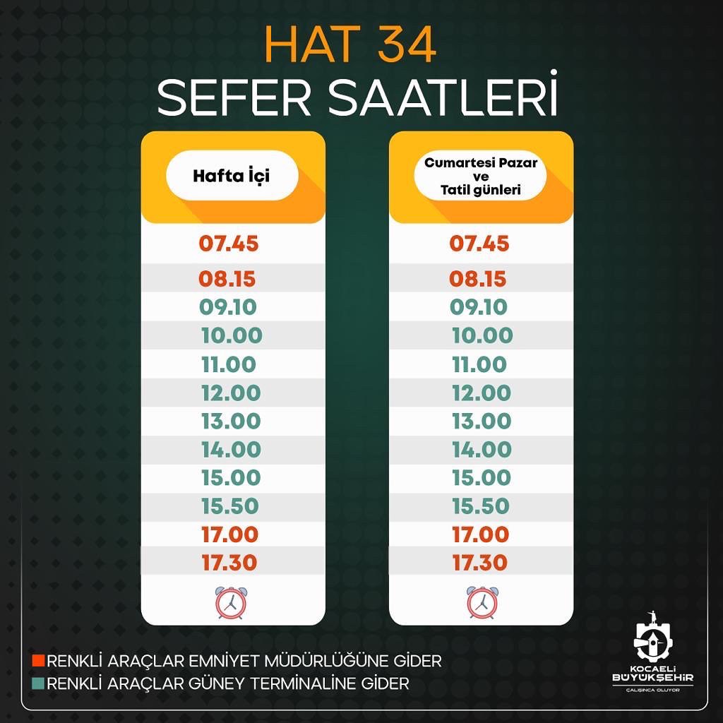 kocaelibld's tweet photo. Yeni #HAT34🚍 Pazartesi itibariyle hizmete başlıyor .
🚏Özbek Çeşmesi
🚏 Yuvacık Kavşağı
Hat ve güzergah bilgisi için: https://t.co/YRqtfwFRQs https://t.co/yjZ7FxqzEx