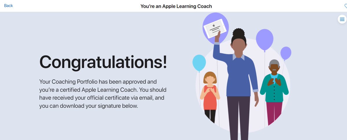 GriswoldTeach's tweet photo. Officially an #AppleLearningCoach Thank you @AppleEDU for providing this incredible opportunity! #LetsGetTechy #TalkTechyToMe https://t.co/oaVXbyMhzY