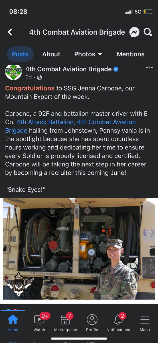derbs0505's tweet photo. @WJACTV so very proud of this young lady. Completed 3 tours already Afghanistan, Kosovo and South Korea. A graduate of Greater Johnstown High School. Defending her country and representing Johnstown with honor and dedication. https://t.co/8mY3GhgRfA