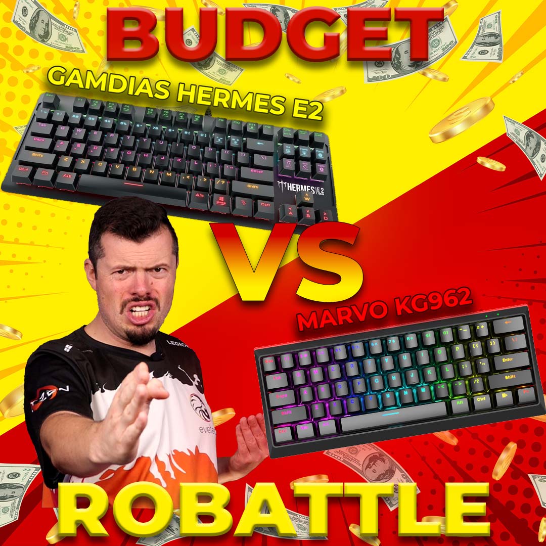 Evetech's tweet photo. It's time to ROOBATTLE and have some heads up comparisons between similarly priced and spec'd components starting off with 2 budget mech KB's with LED backlighting. Is one superior to the other? Find out in the full video!

Watch here: https://t.co/u0H9v1QnEu

#Evetech #gamer https://t.co/n7peXPClFR