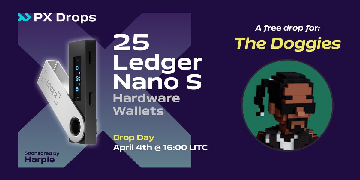 PolyientX's tweet photo. When dogs wag their tail, it's play time!

Our next drop is for the @TheSnoopAvatars family.

Holders of #TheSnoopAvatars can start registering for our #PXDrops for a chance to claim a @Ledger Nano S.

Register here: https://t.co/Dy0Su2c1kK

 #NFTCommunity NFTGiveaway #NFT https://t.co/mJHF0X5Okt