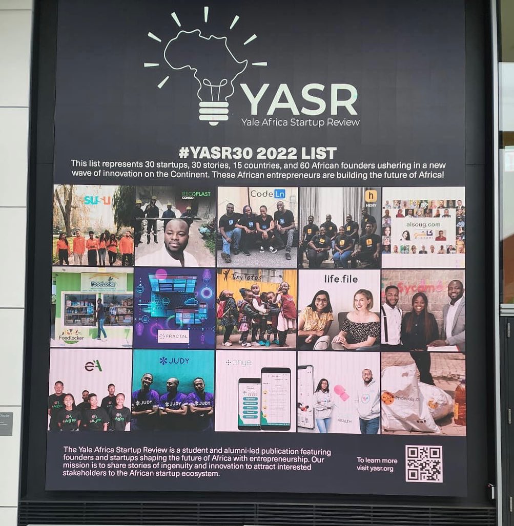 SycamoreNG's tweet photo. What a good way to the new month!
We are delighted to be recognized by Yale Africa Startup Review as one of the startups shaping the future of Africa with entrepreneurship.
Let’s toast to more! 🥂
#Sycamore #YASR #YASR230 #YASR2022 #MoreForYou https://t.co/pVm2NvxtRw