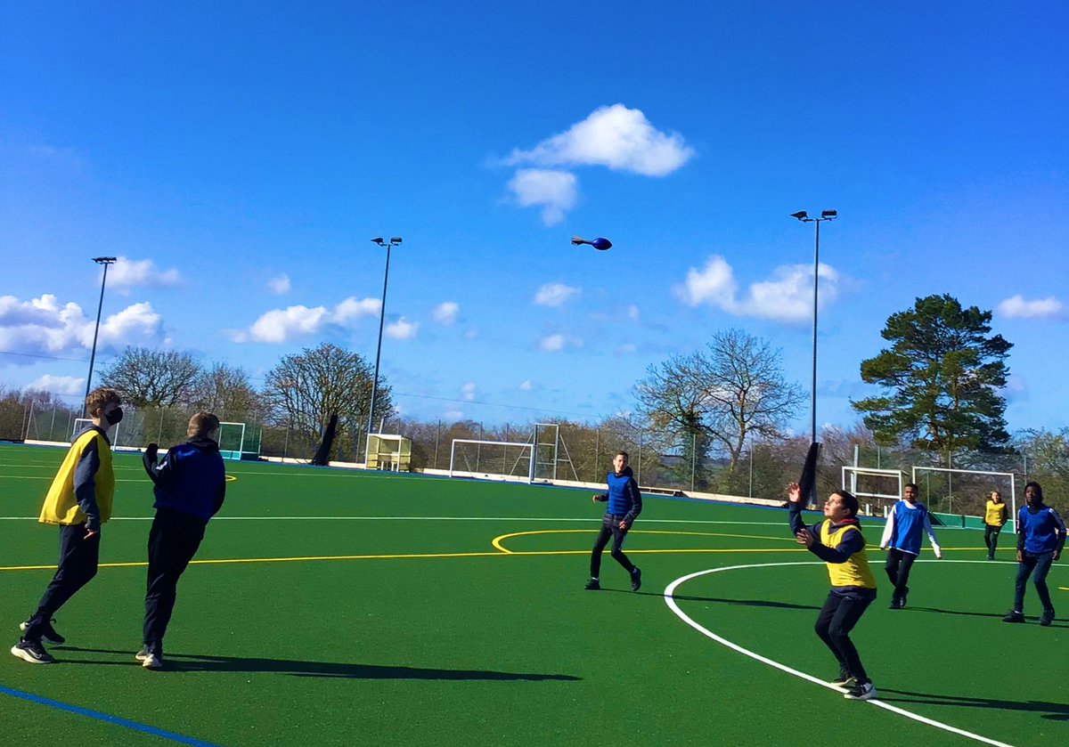 RWBAPEDept's tweet photo. Our work to represent and champion the Ukraine 🇺🇦 continues today. Even our Astro surface honours the flag colours. Year 8 exploring positioning in their invasion unit of work today #SupportUkraine #StandWithUkriane #PEpower @RWBAcademy @RWBAHolocaust https://t.co/WjJQijD3vn