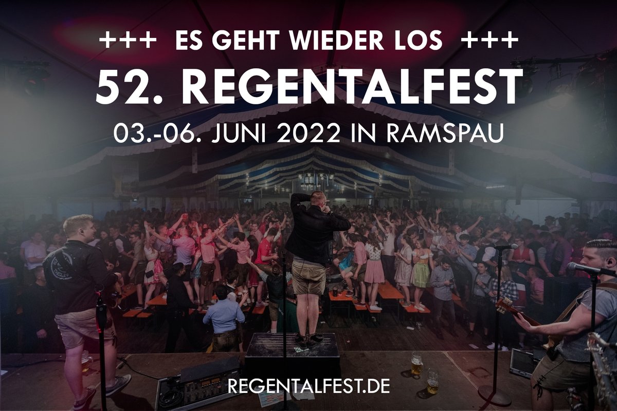 Nach zwei langen Jahren des Wartens legen wir wieder los... wir können es kaum erwarten 🥰 Mehr unter regentalfest.de