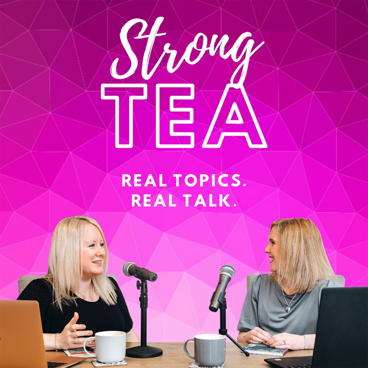 New look, same old chat 🥰 
strongtea.co.uk 
#podcast #realtalk #launchday