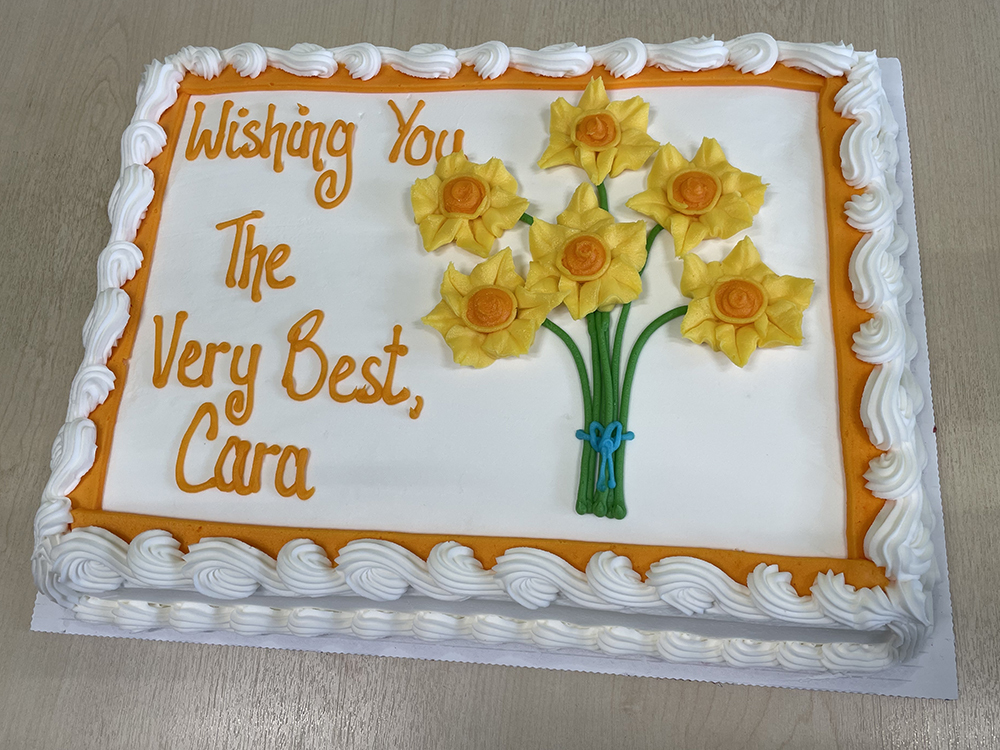 TheCaseCentre's tweet photo. After 2⃣0⃣ years at The Case Centre it's Cara's last day. 😢

We're sad to be seeing you leave Cara but also excited for what the future holds for you. https://t.co/WVIeWUpeGF