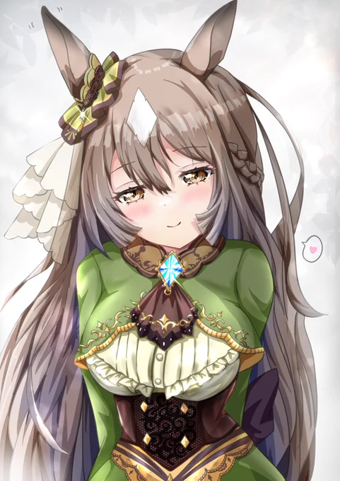 #ウマ娘 
#サトノダイヤモンド 
#イラスト 
ダイヤな微笑みに見つめられたい 