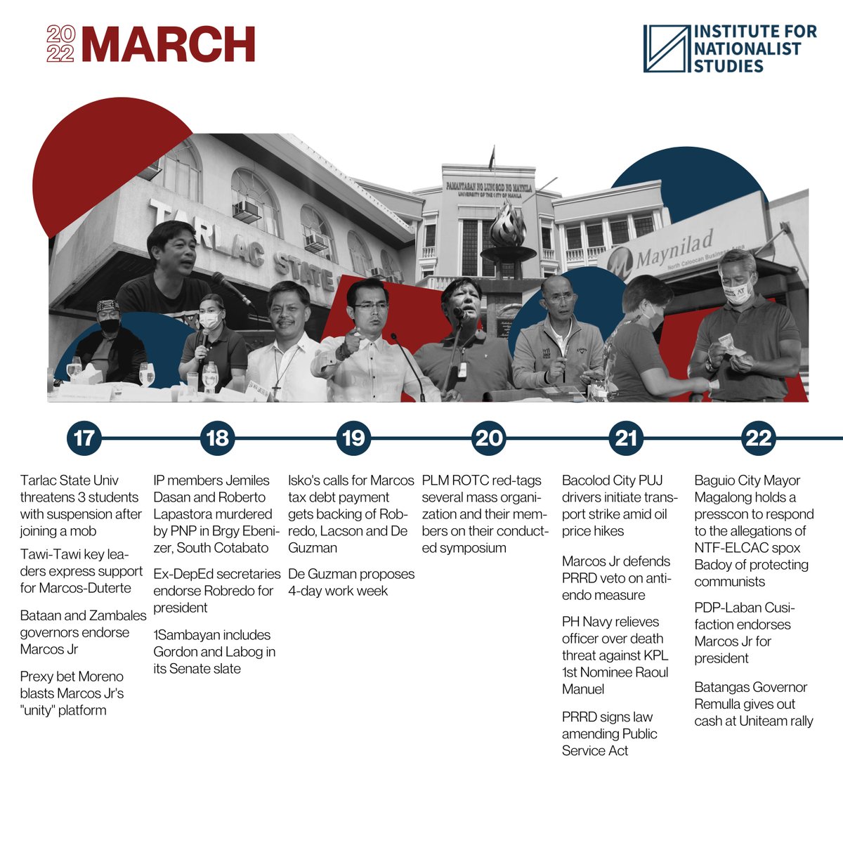 insphofficial's tweet photo. The political stances of each presidential candidate and other election-related events have been listed on the INS Spreadsheet.
#DefeatDuterteMarcos
#JoinINS https://t.co/IF35fdNXYB