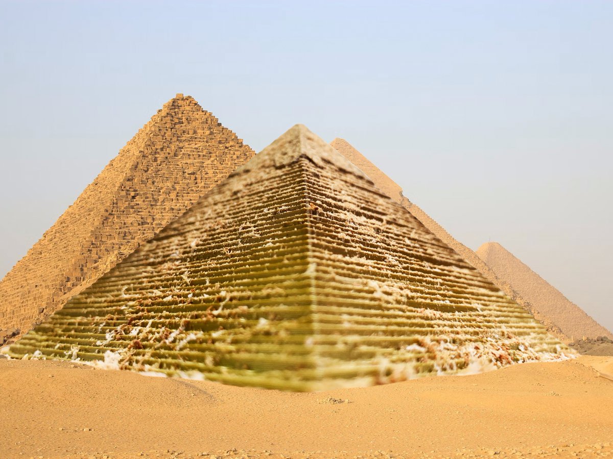 E3DOnline's tweet photo. Okay, so we’ve been caught out. It was us 🤦‍♂️🤐. 

#Layers #Filament #3DPrinting #E3D #Pyramids #Community #AprilFools https://t.co/klgzkZANtS