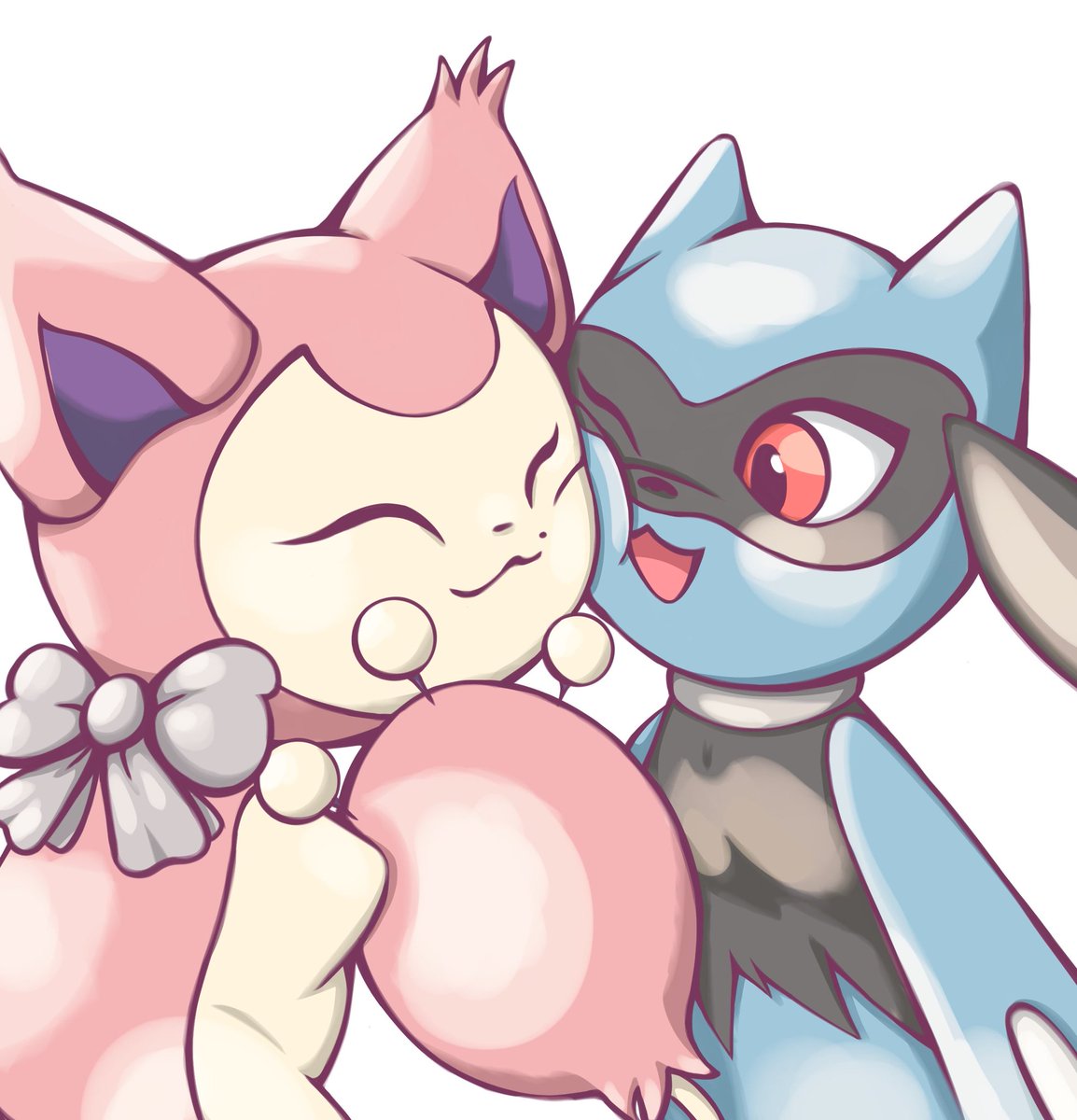 rinadinga's tweet photo. Pokemon Mystery Dungeon duo Skitty and Riolu!!💞 https://t.co/xYWH1NgTmZ